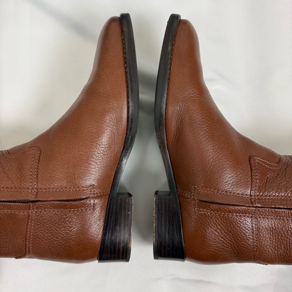 TORY BURCH Boots Brown Leather Tall Jolie Riding Boots 6.5 - Picture 9 of 14